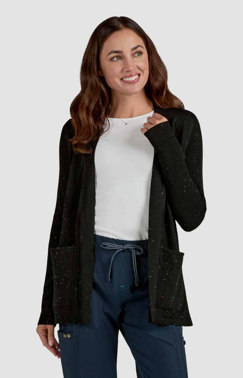 Kori Sweater Black Multi-Color Speckled Dots 463 - SKB