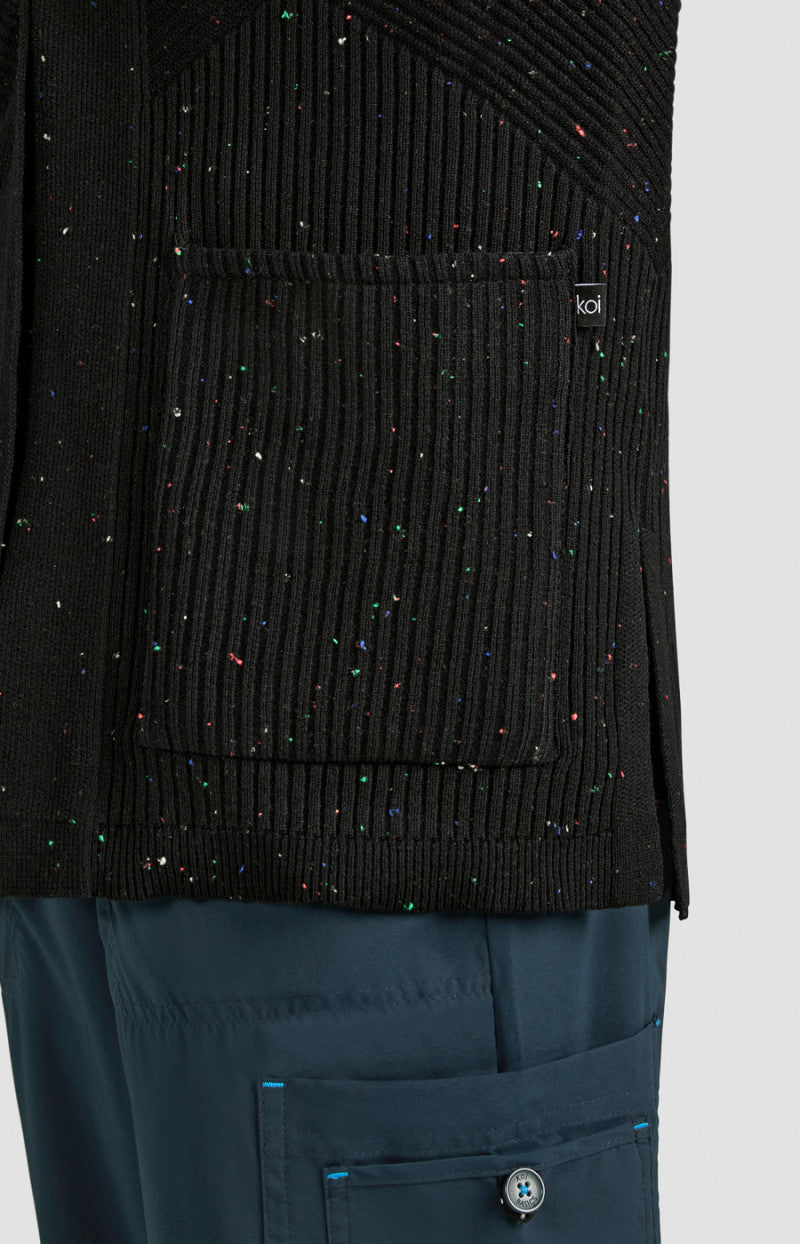 Kori Sweater Black Multi-Color Speckled Dots 463 - SKB