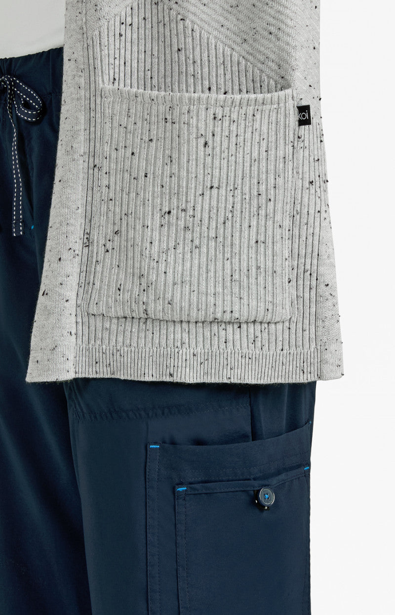 Kori Sweater Platinum Grey Black Speckled Dots 463 - SKPG