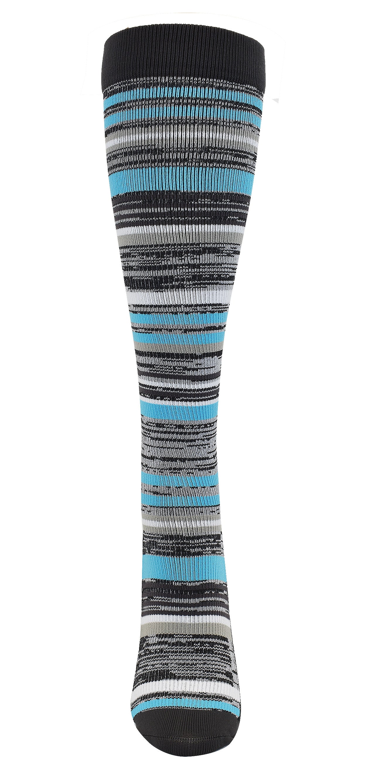 Marled Blue Fashion Compression Sock-XL - 92027