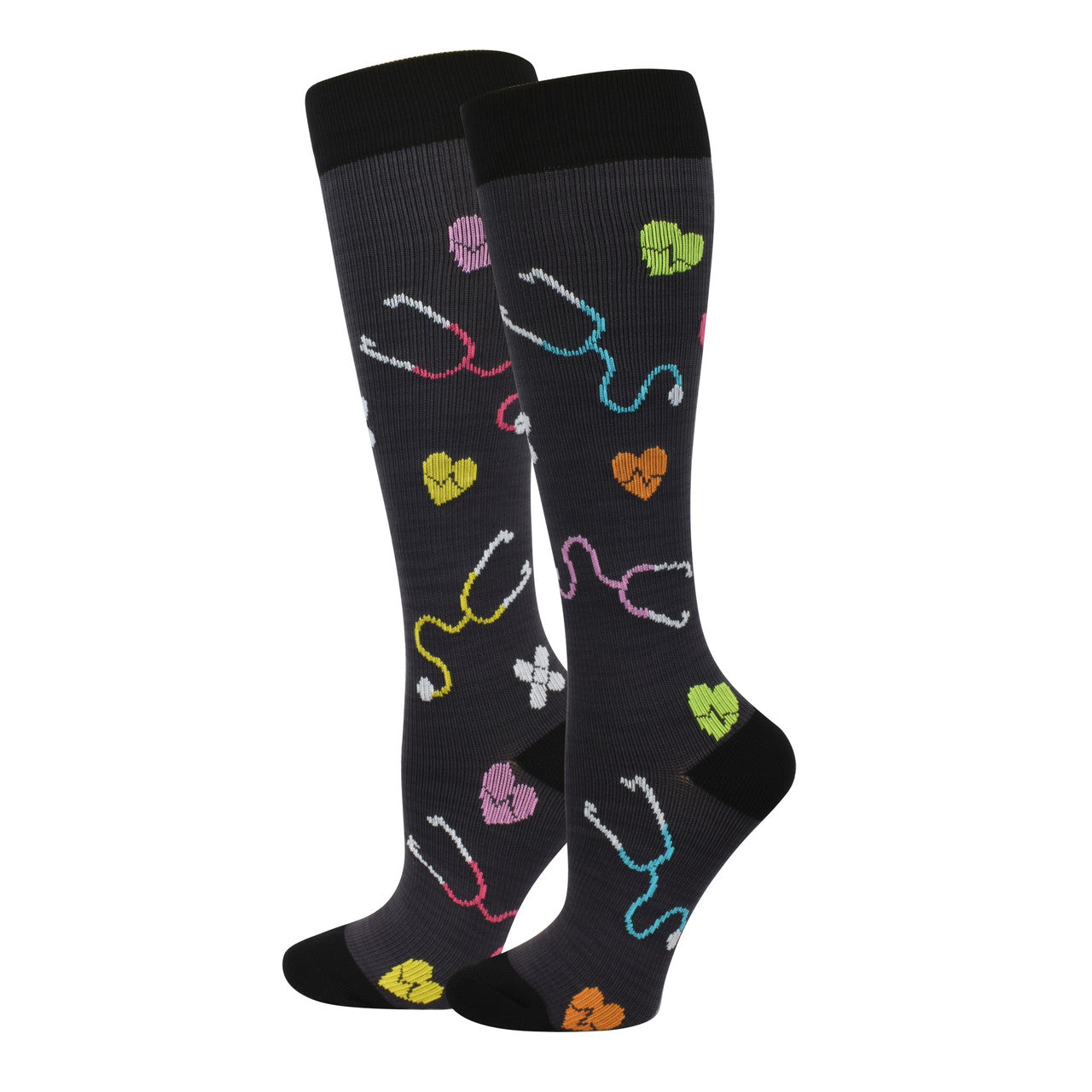 Stethoscope Fashion Compression Sock XL - 92087