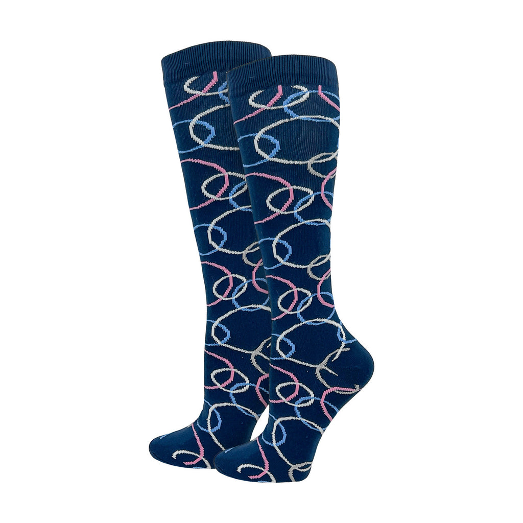 Colorful Rings Fashion Compression Sock - 92297