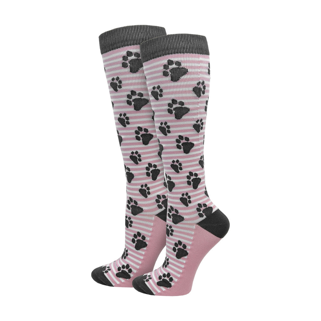 Paw Prints Fashion Knee High Compression Sock - 92304 XL