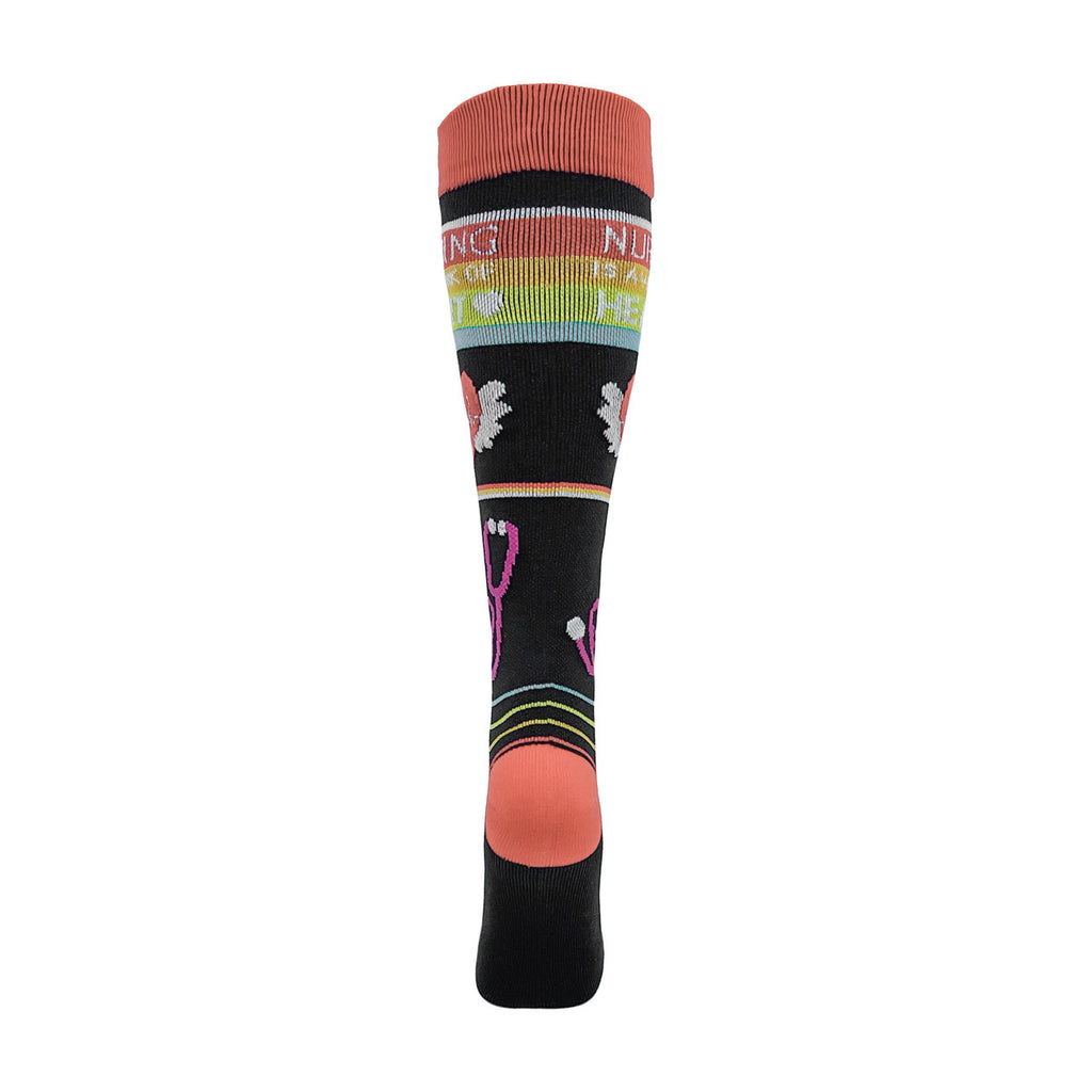 Nursing Work of Heart Fashion Compression Sock - 92308