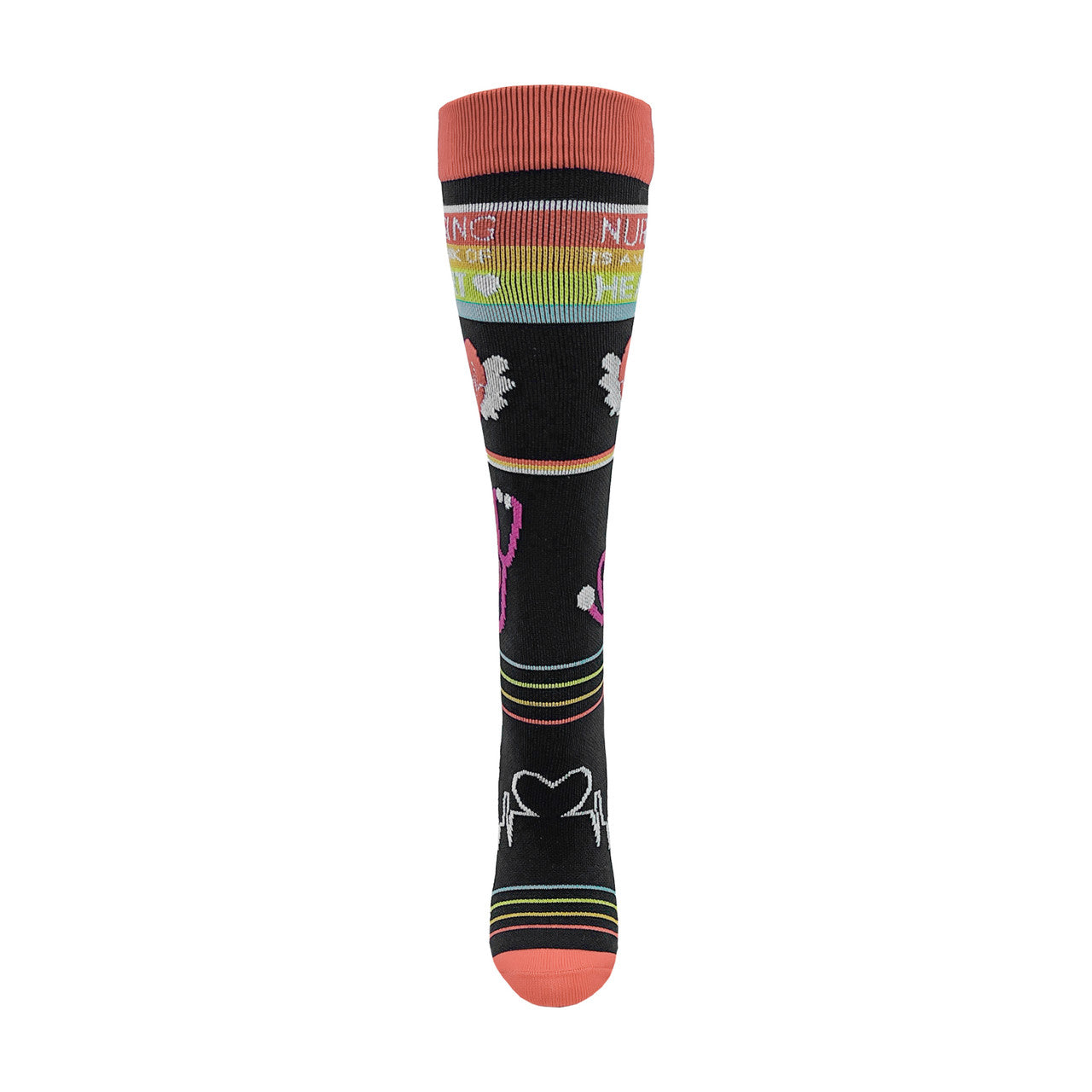 Nursing Work of Heart Fashion Compression Sock - 92308
