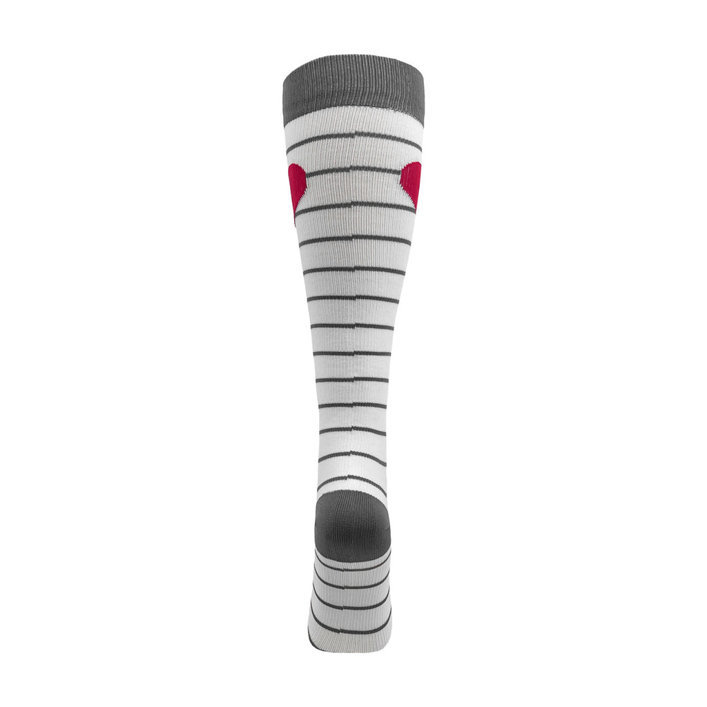 Heart Stripe Fashion Compression Sock - 92312