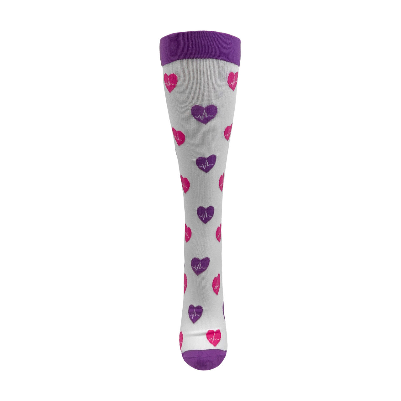EKG Hearts Compression Knee High- 92334