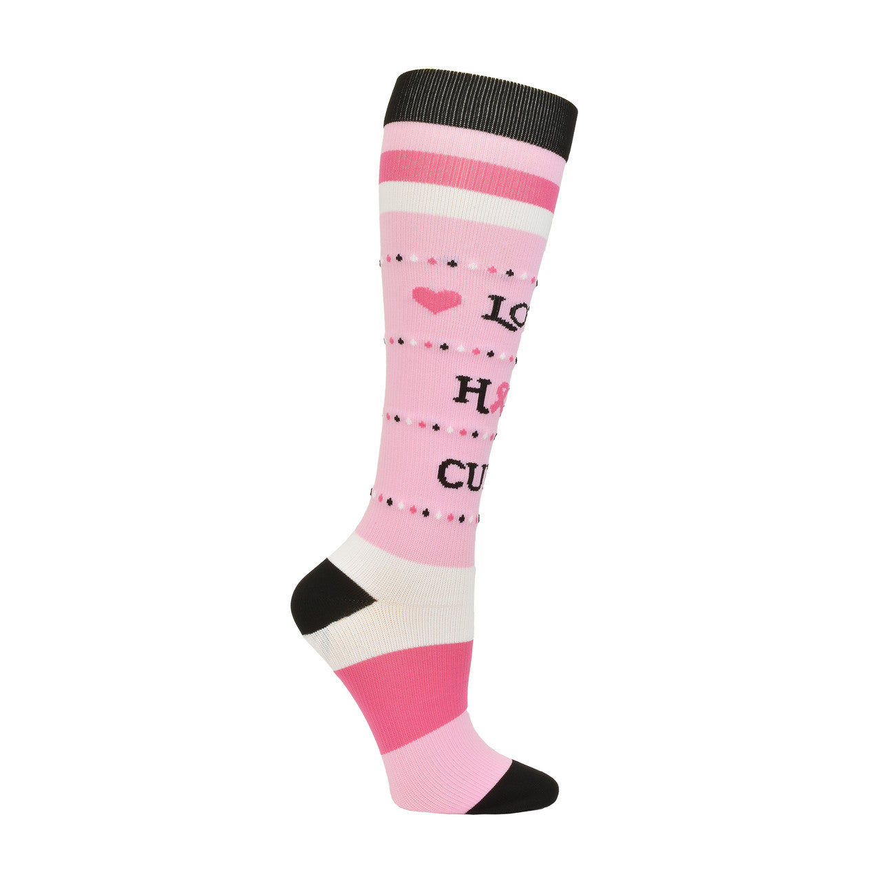 Pro Cure™Pink Ribbon Fashion Compression Sock - 94046