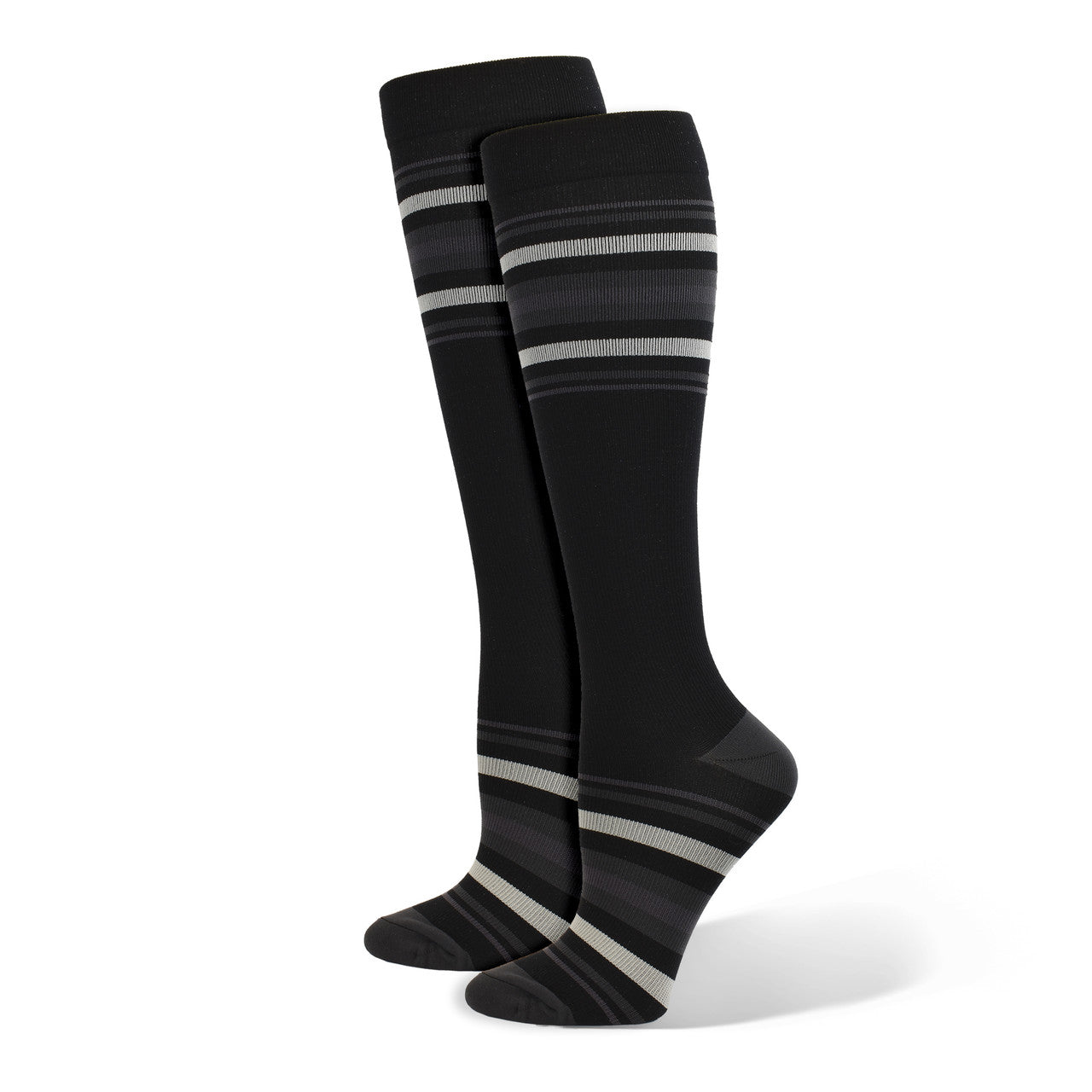 Mens Striped Premium Compression Sock - 92021