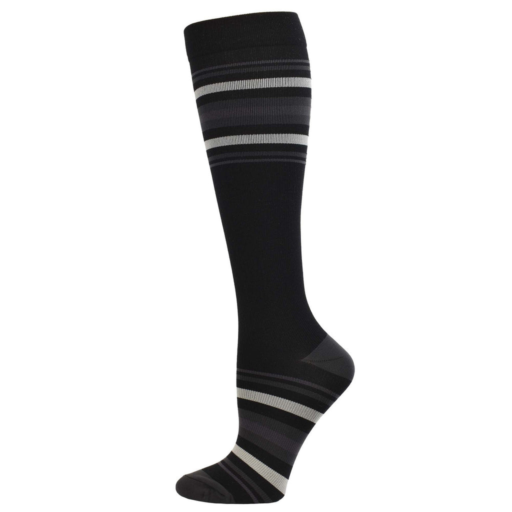 Mens Striped Premium Compression Sock - 92021