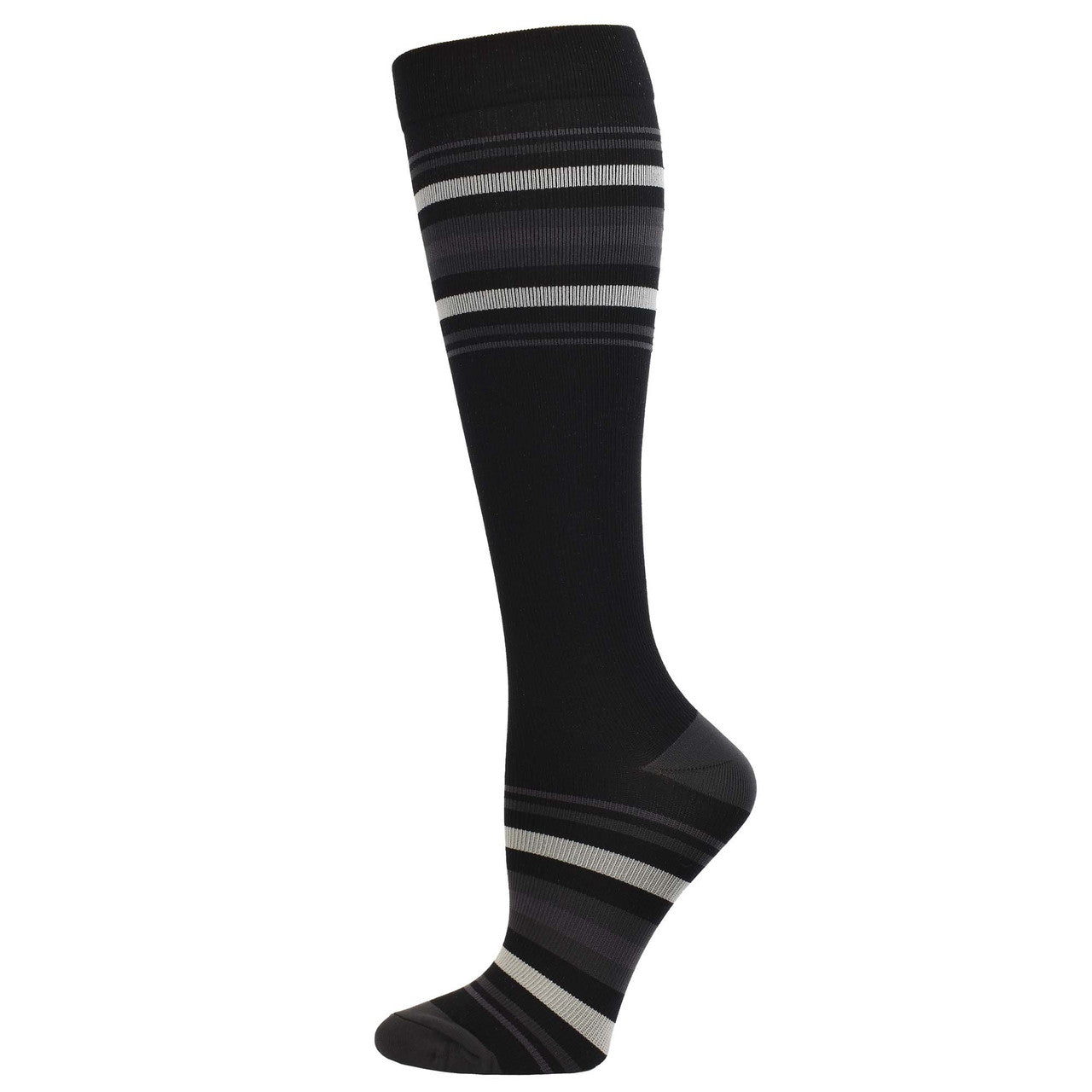Mens Striped Premium Compression Sock - 92021