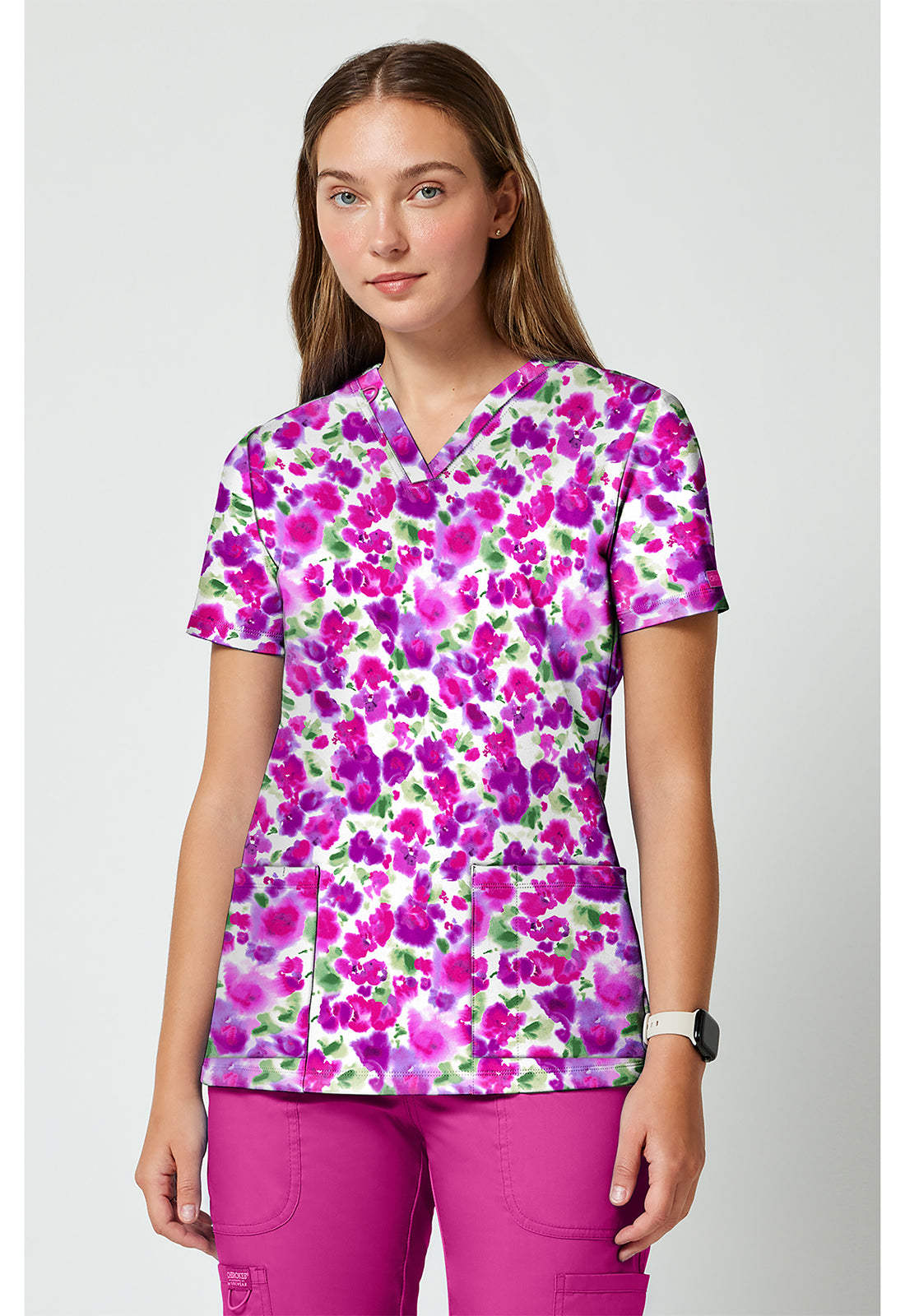 2 Pocket Print Top CK00010