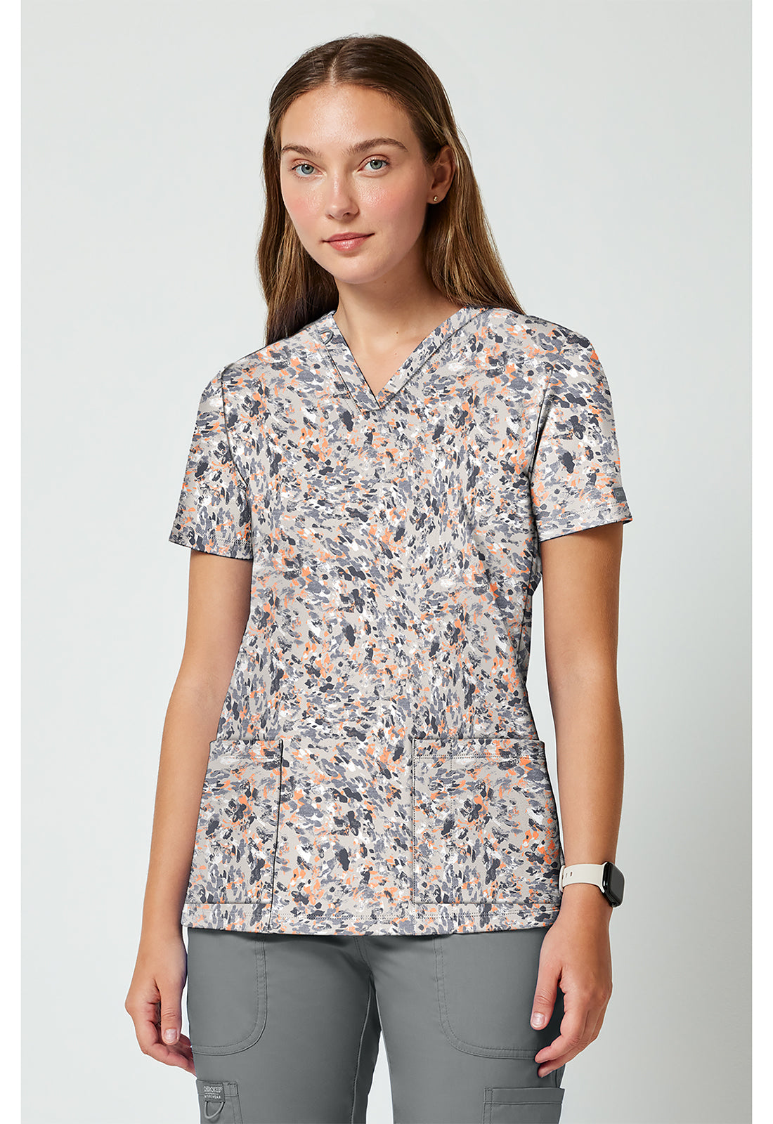 2 Pocket Print Top CK00010