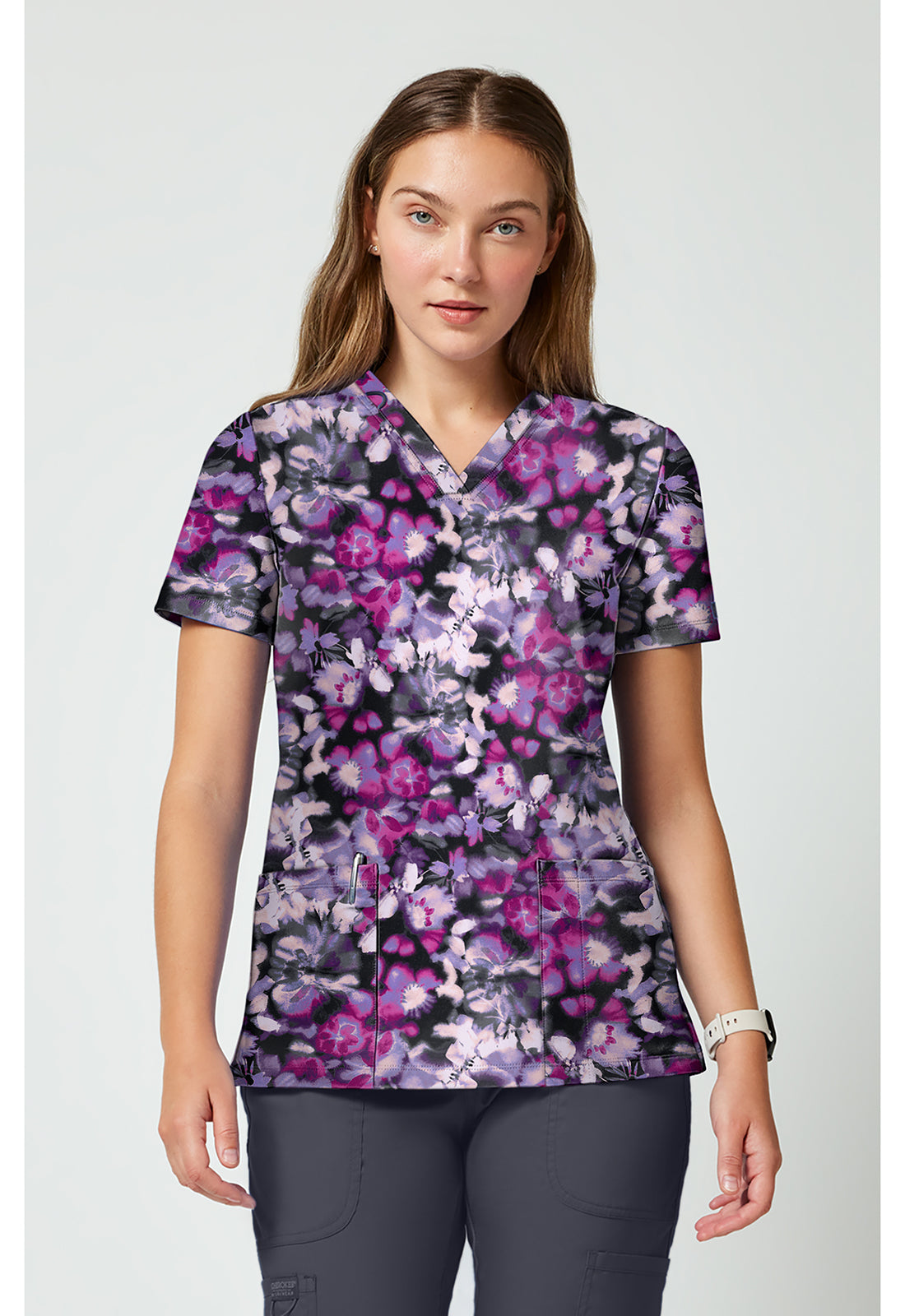 2 Pocket Print Top CK00010