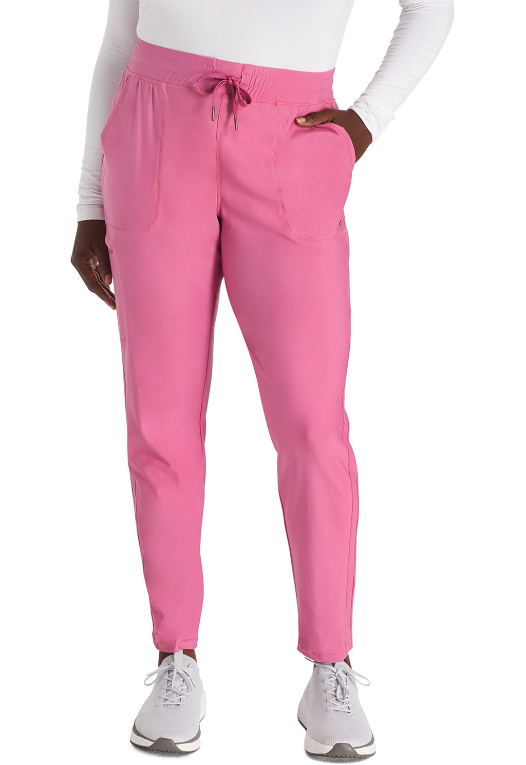 Mid Rise Tapered Leg Drawstring Pant  CK095