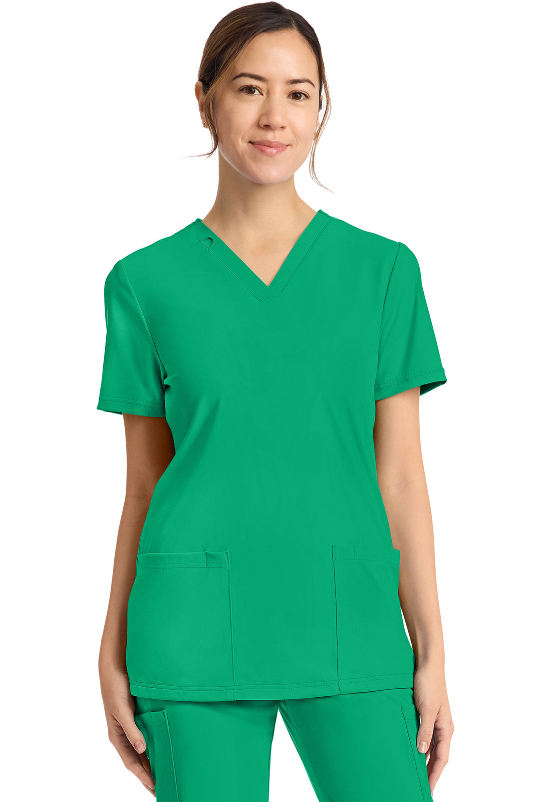 Women's 2-Pocket V-Neck Top CK832