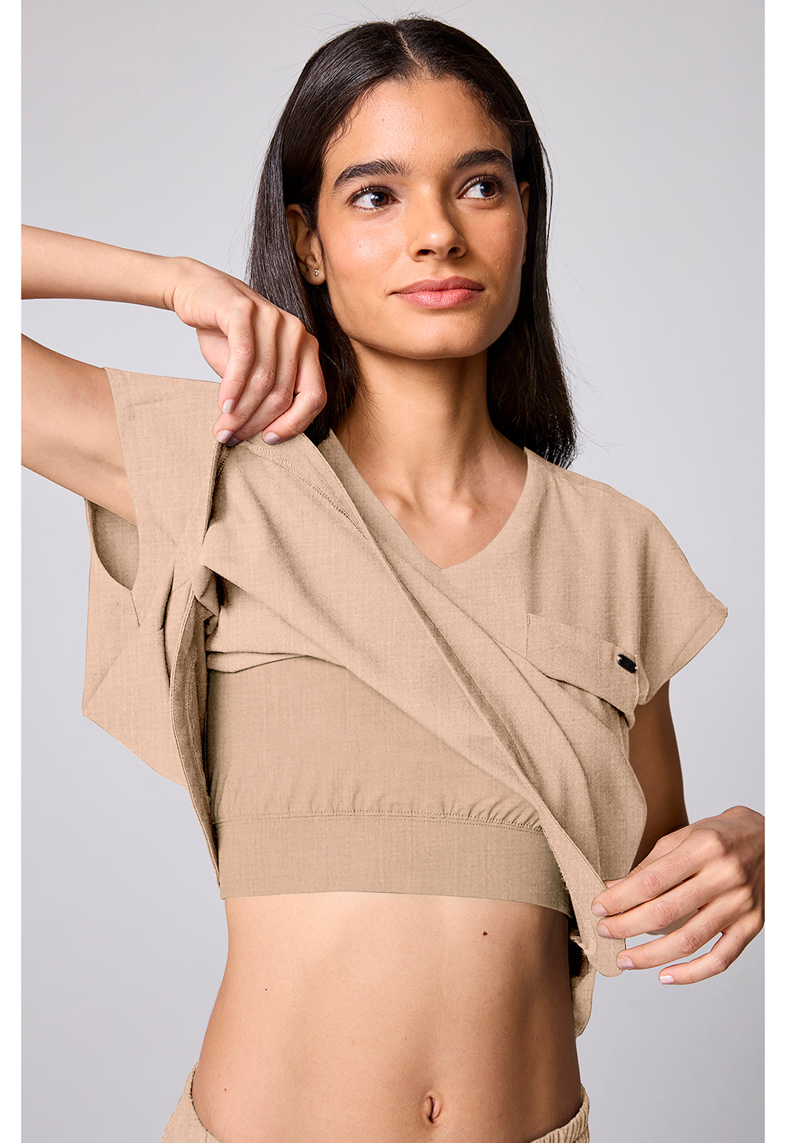 Built In Bra Dolman Top HH00029