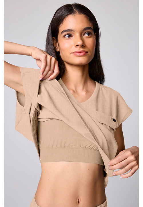 Built In Bra Dolman Top HH00029