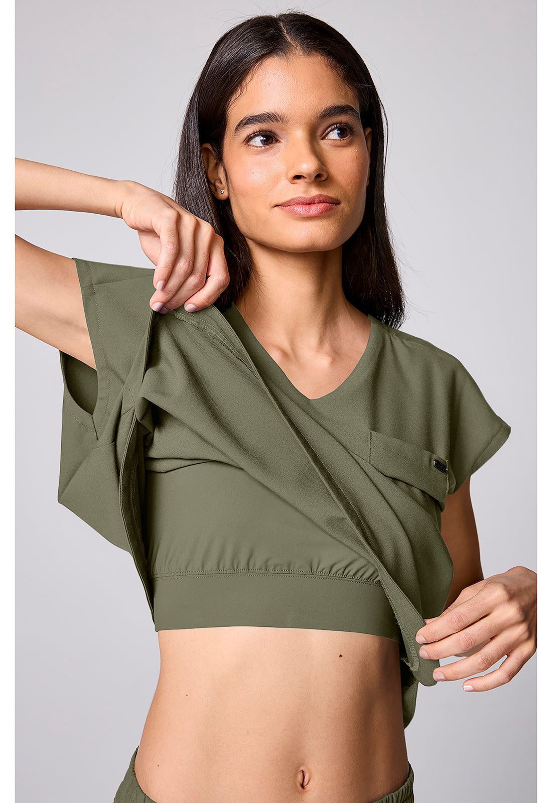 Built In Bra Dolman Top HH00029