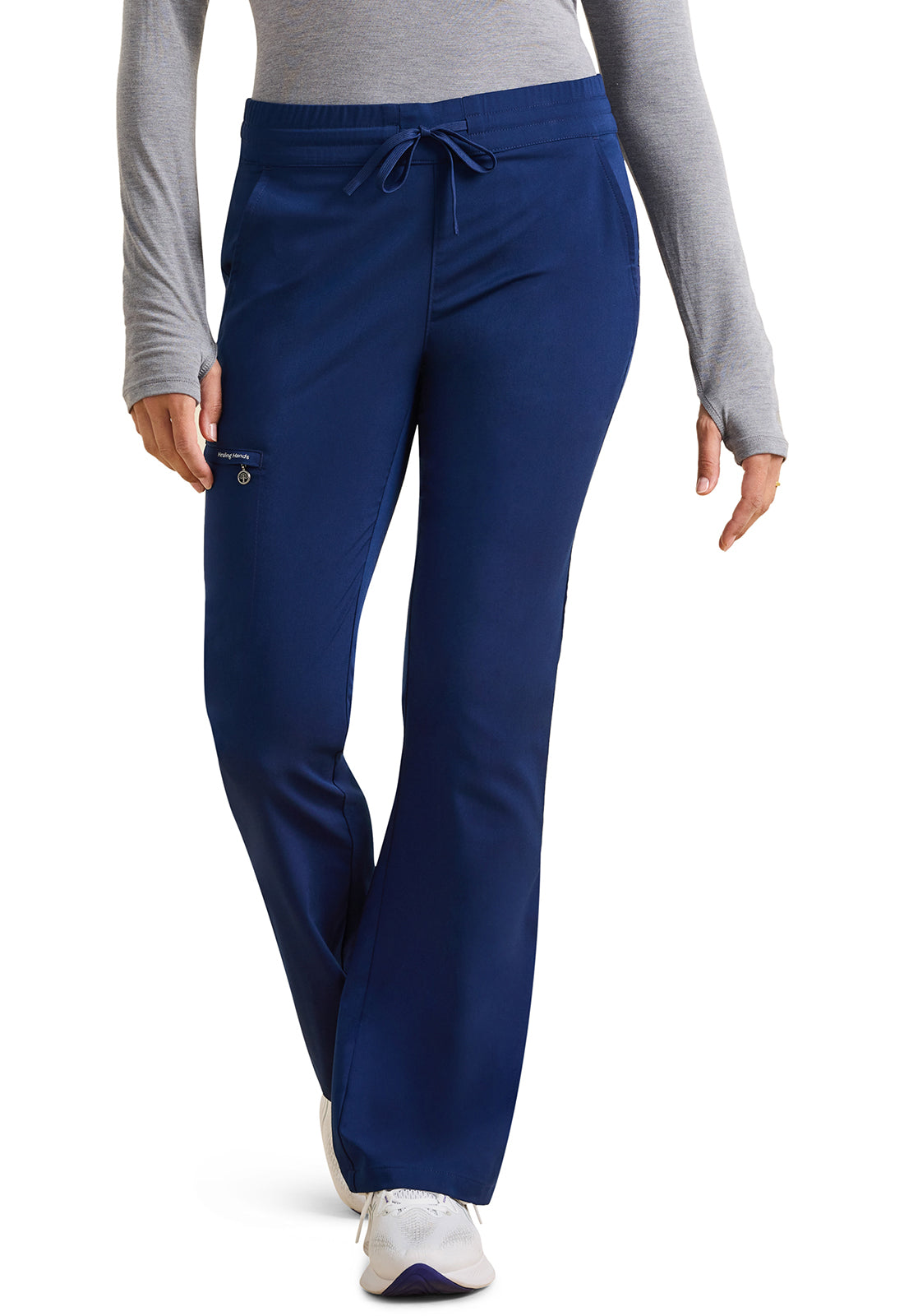 Tessa Mid Rise Drawstring Boot Cut Pant  HH008
