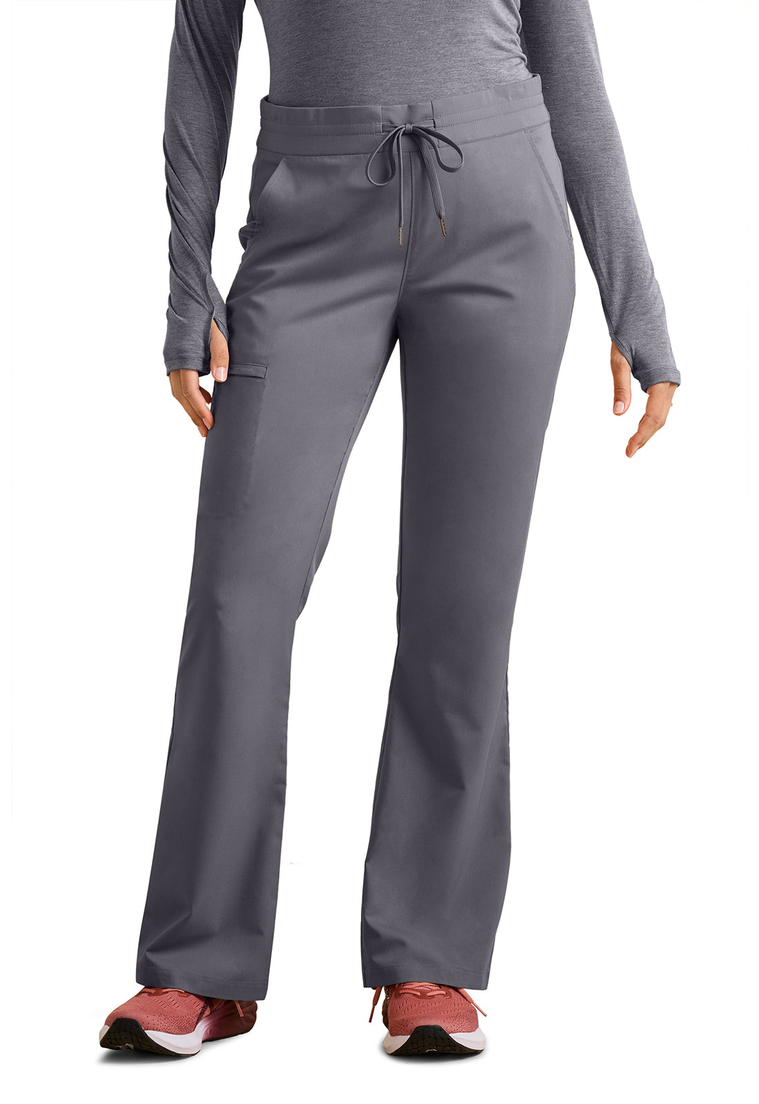 Tessa Mid Rise Drawstring Boot Cut Pant  HH008