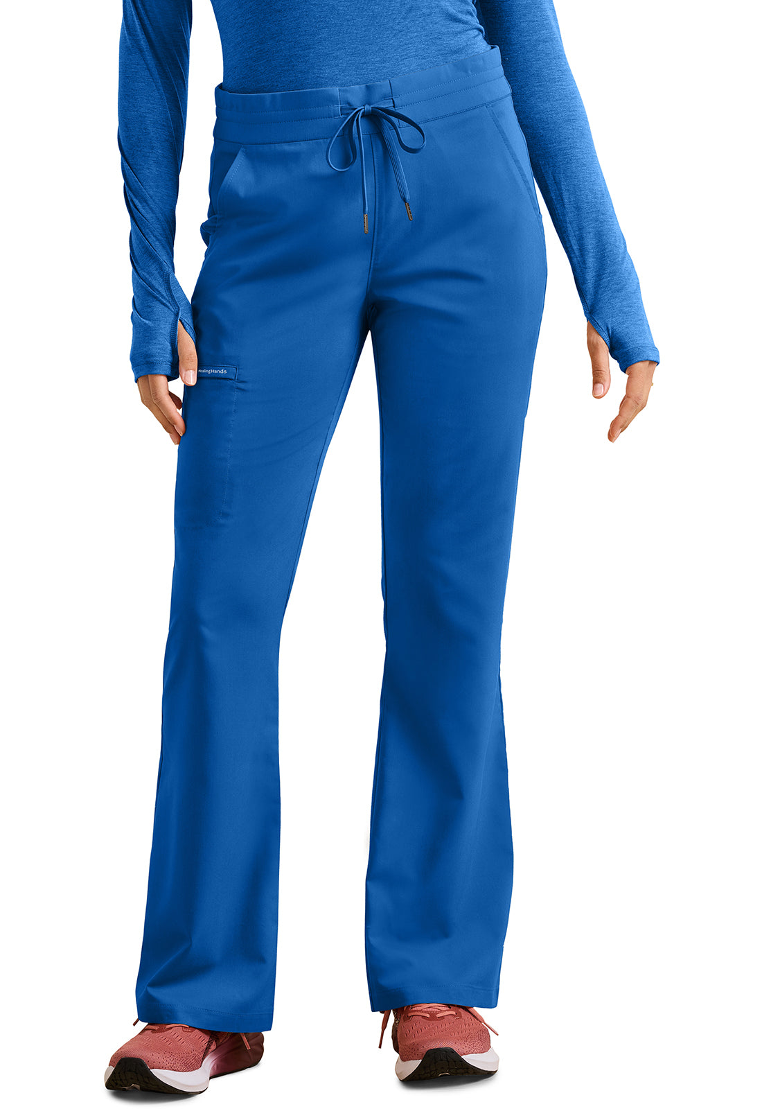 Tessa Mid Rise Drawstring Boot Cut Pant  HH008