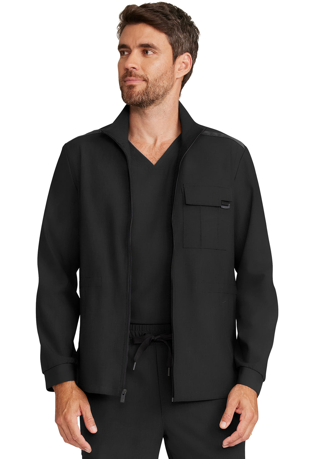 Men's Zip Front Utility Jacket HH361