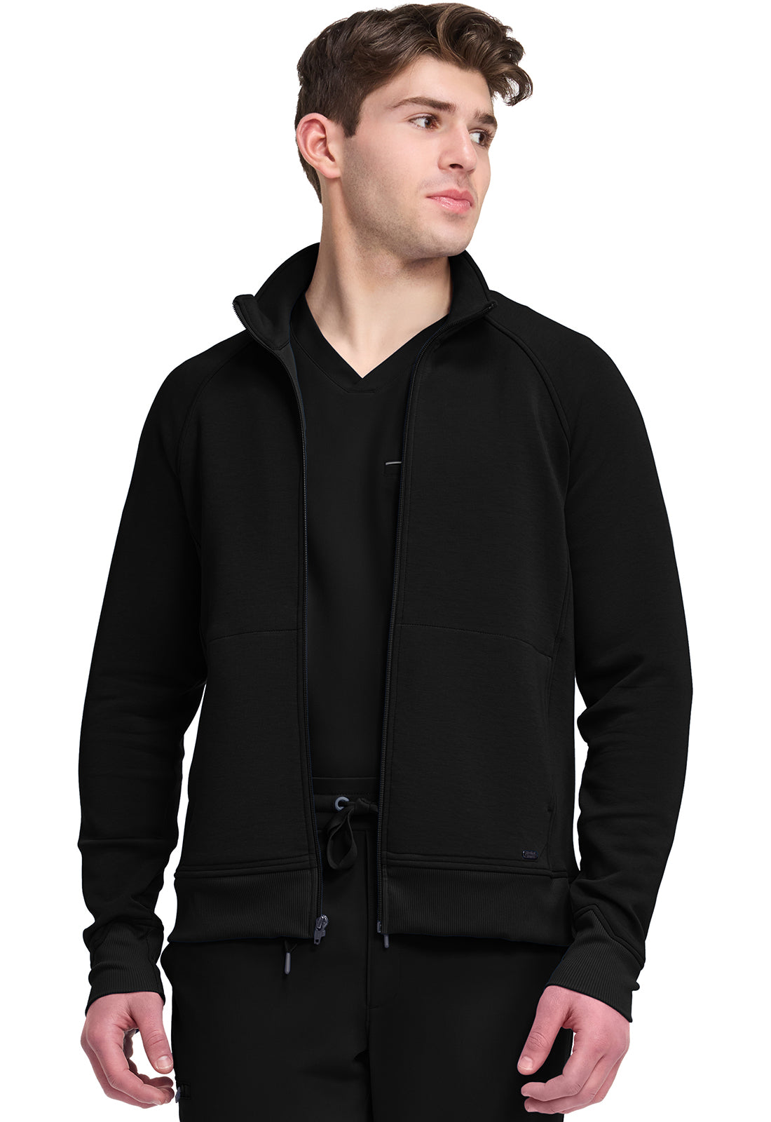 Men's Zip Front Knit Jacket HH380F