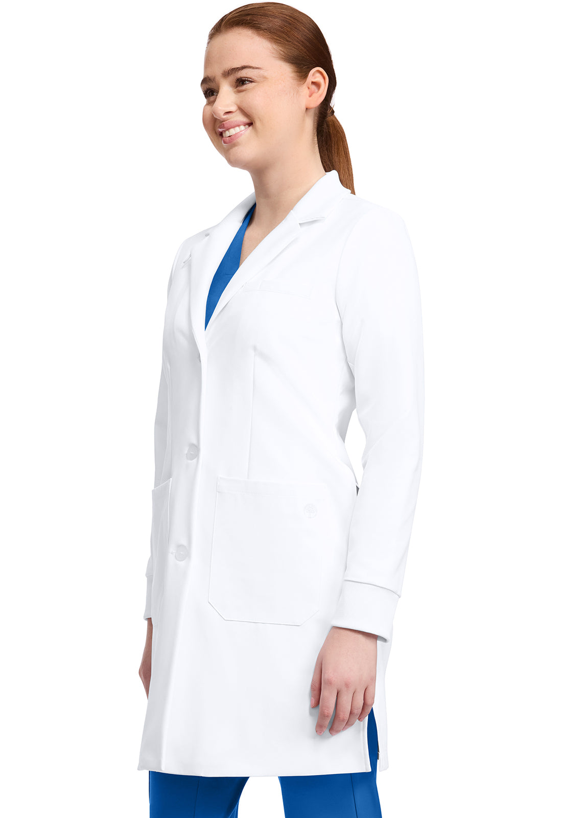 Womens 6-Pocket Dental Lab Coat HH405