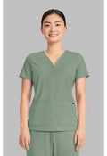 Women's 3-Pocket Y-Neck Top HH751