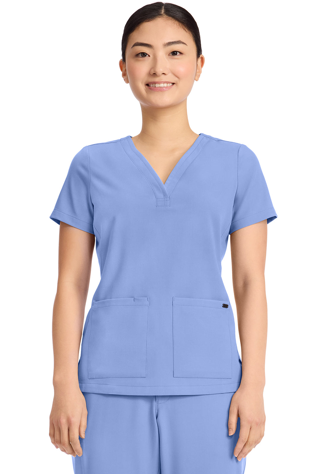 Women's 3-Pocket Y-Neck Top HH751