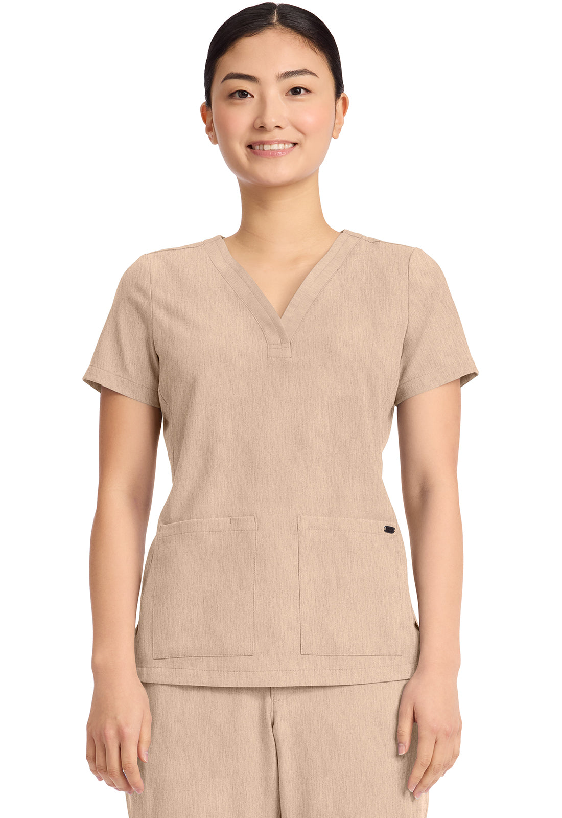 Women's 3-Pocket Y-Neck Top HH751