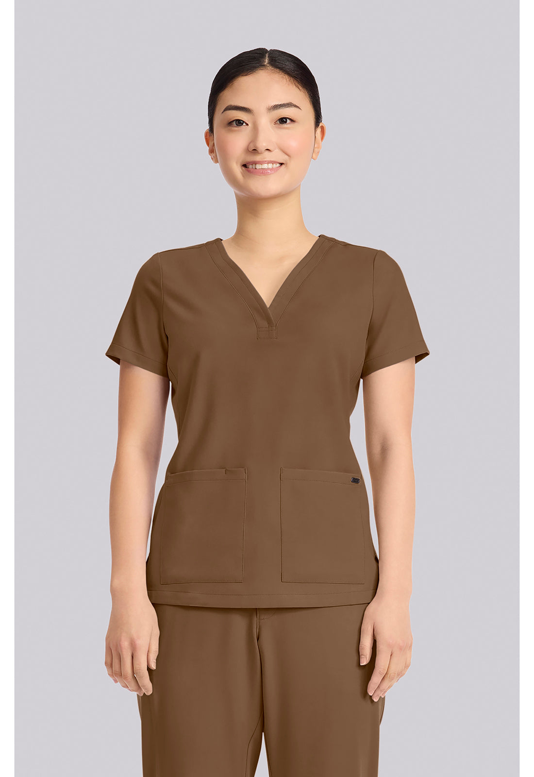 Women's 3-Pocket Y-Neck Top HH751