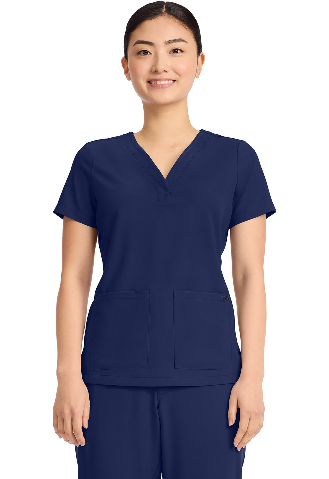 Women's 3-Pocket Y-Neck Top HH751