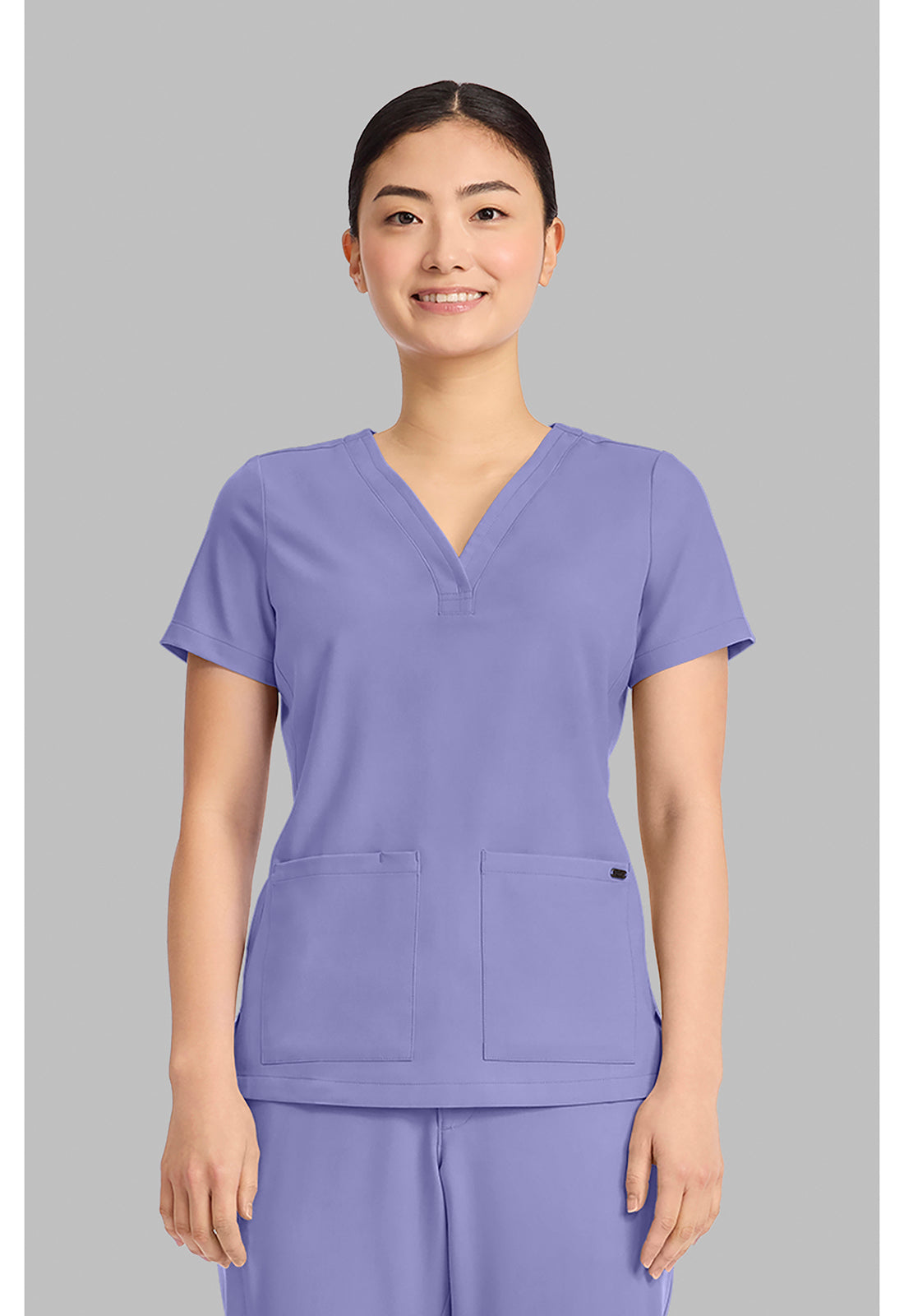 Women's 3-Pocket Y-Neck Top HH751
