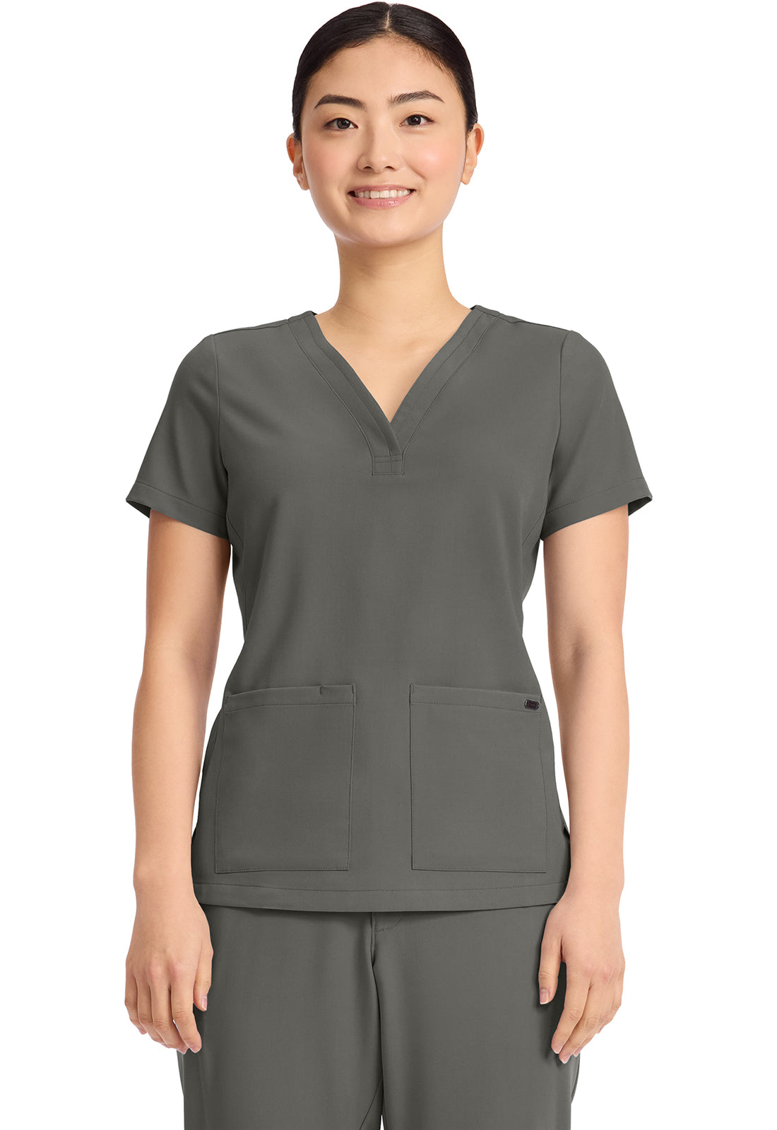 Women's 3-Pocket Y-Neck Top HH751