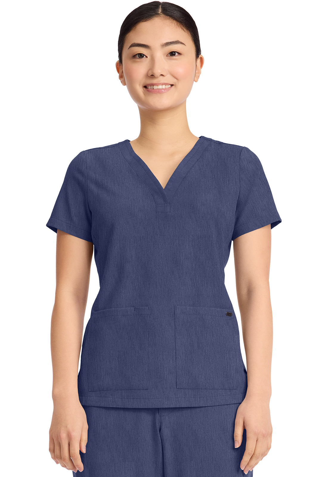 Women's 3-Pocket Y-Neck Top HH751