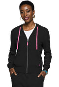 Fleece Zip Front Logo Hoodie  MC316
