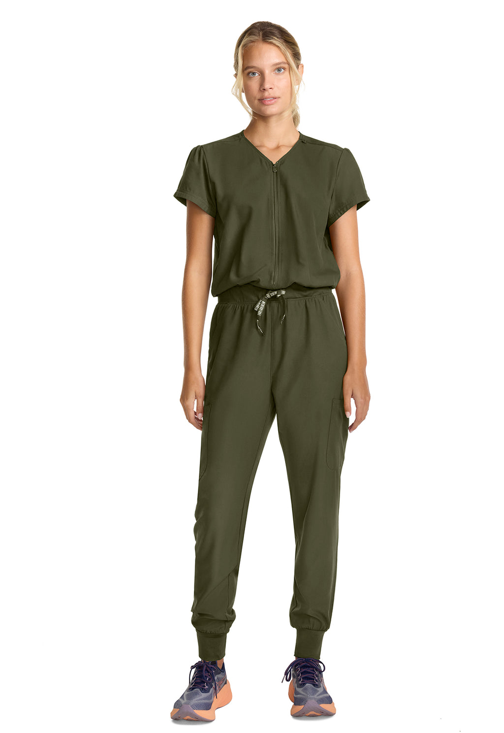 Women's Zip Front Jumpsuit MC510