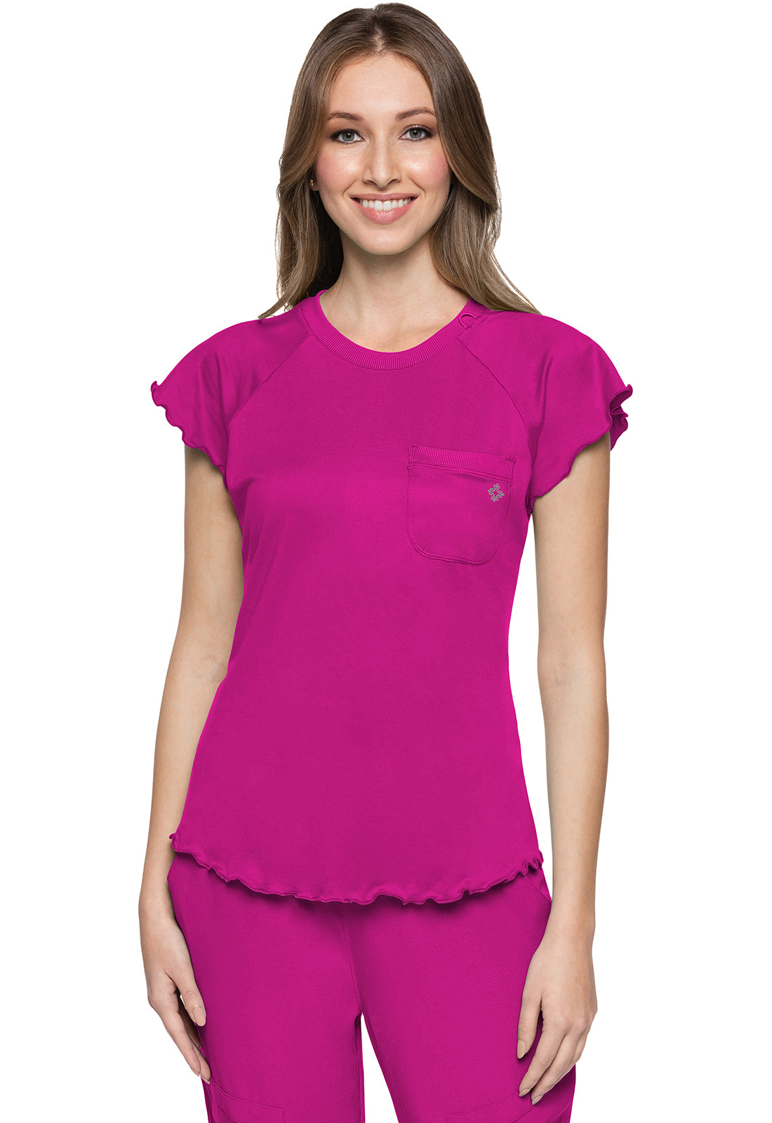 Knit Lettuce-Edged Top MC706
