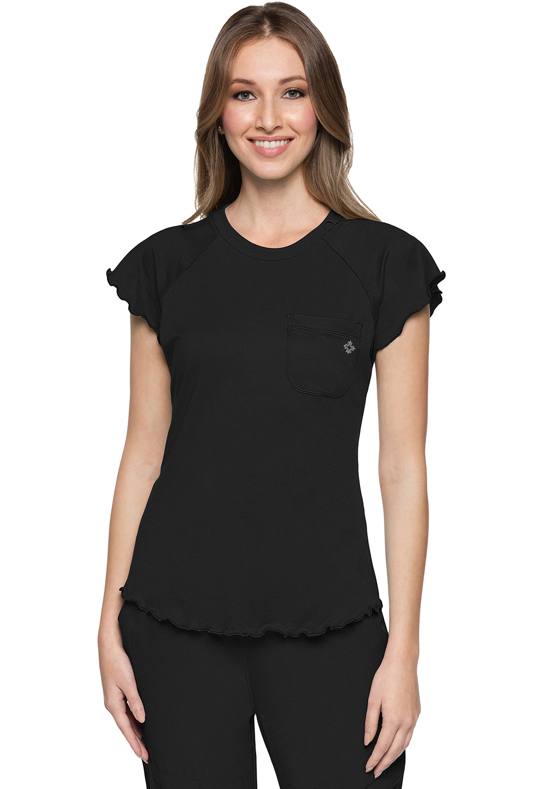 Knit Lettuce-Edged Top MC706