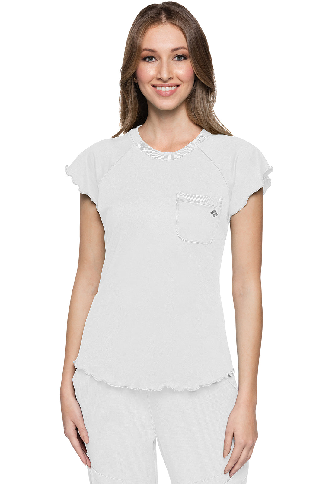 Knit Lettuce-Edged Top MC706
