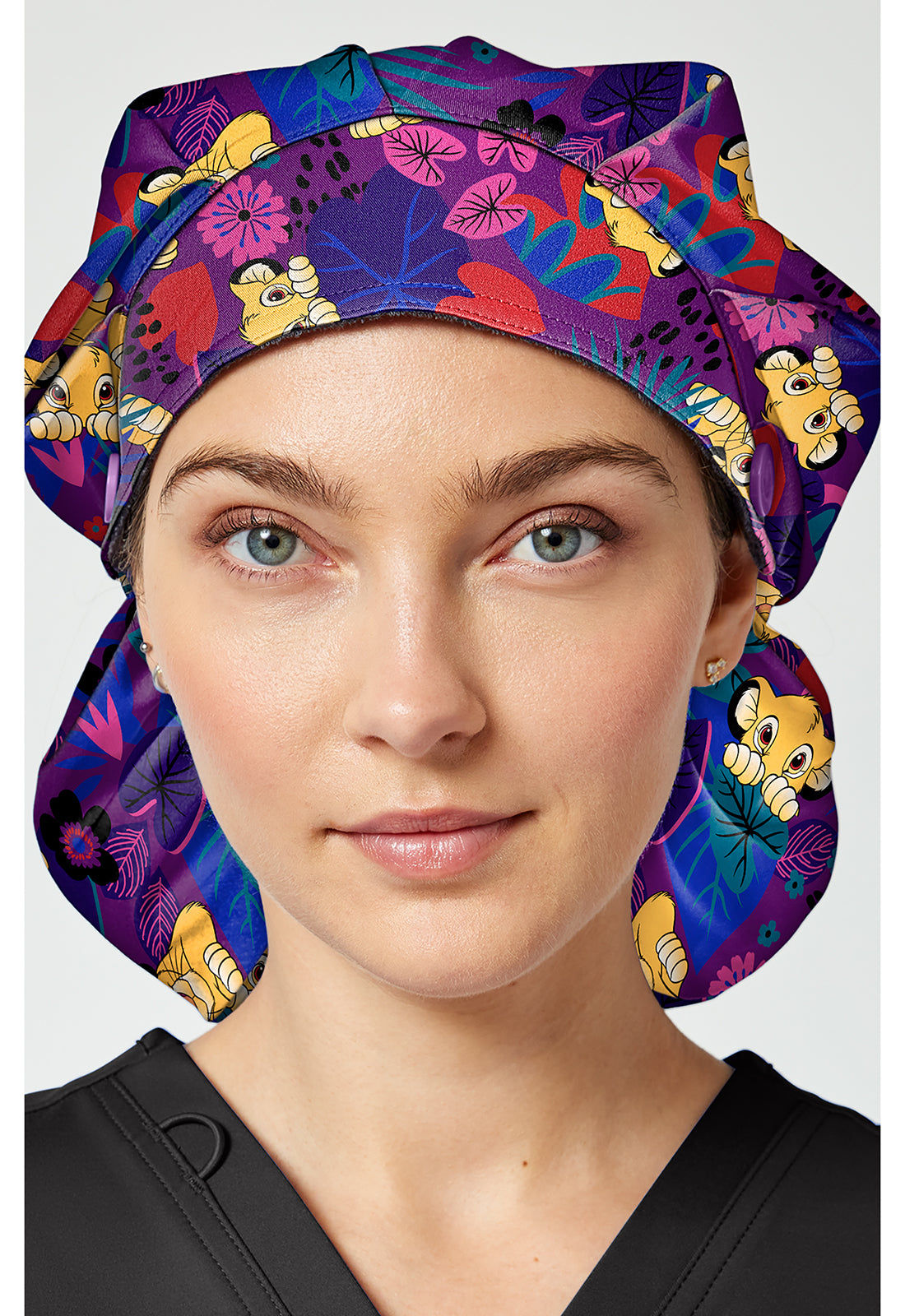 Unisex Print Bouffant Scrubs Hat TF514