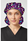 Unisex Print Bouffant Scrubs Hat TF514