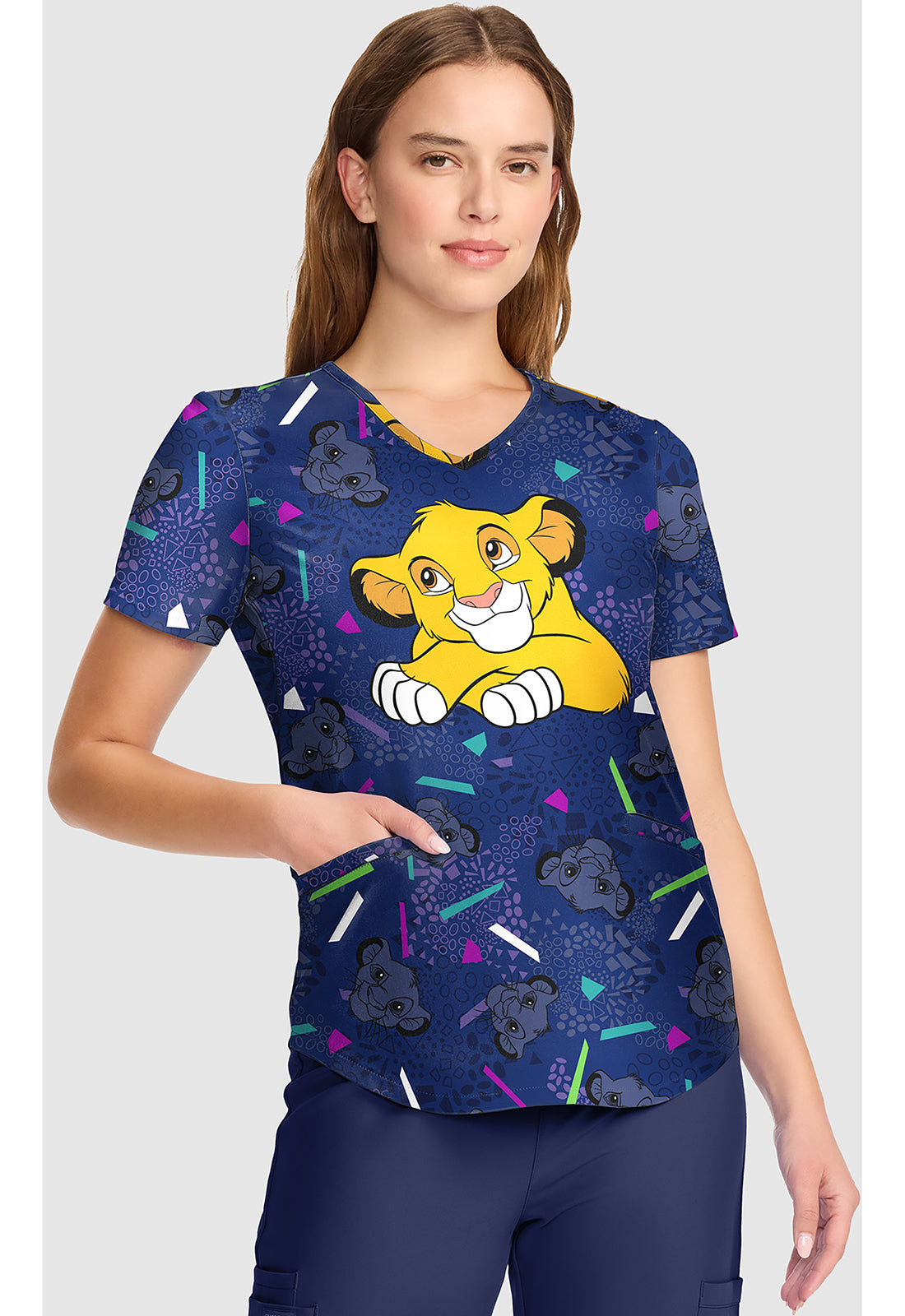 V-Neck Print Top TF737