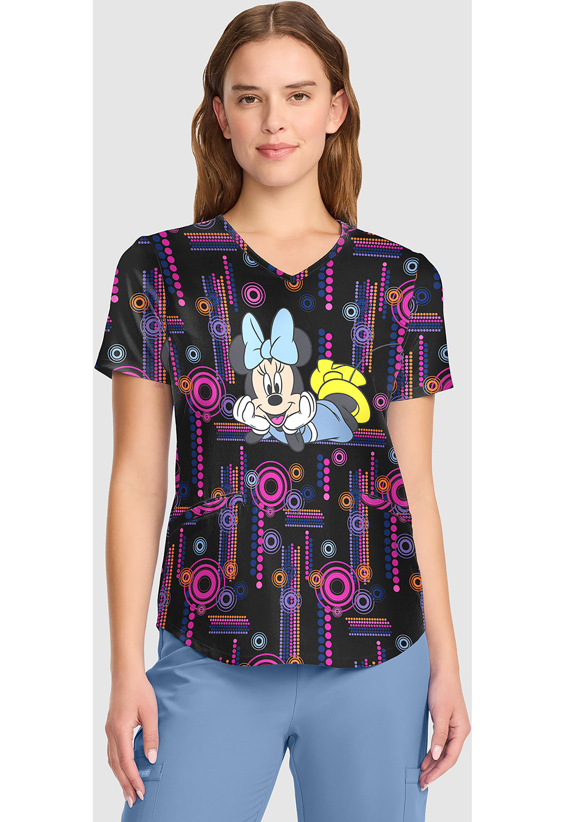 V-Neck Print Top TF737