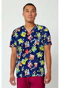 Men's Print V-Neck Top TF788