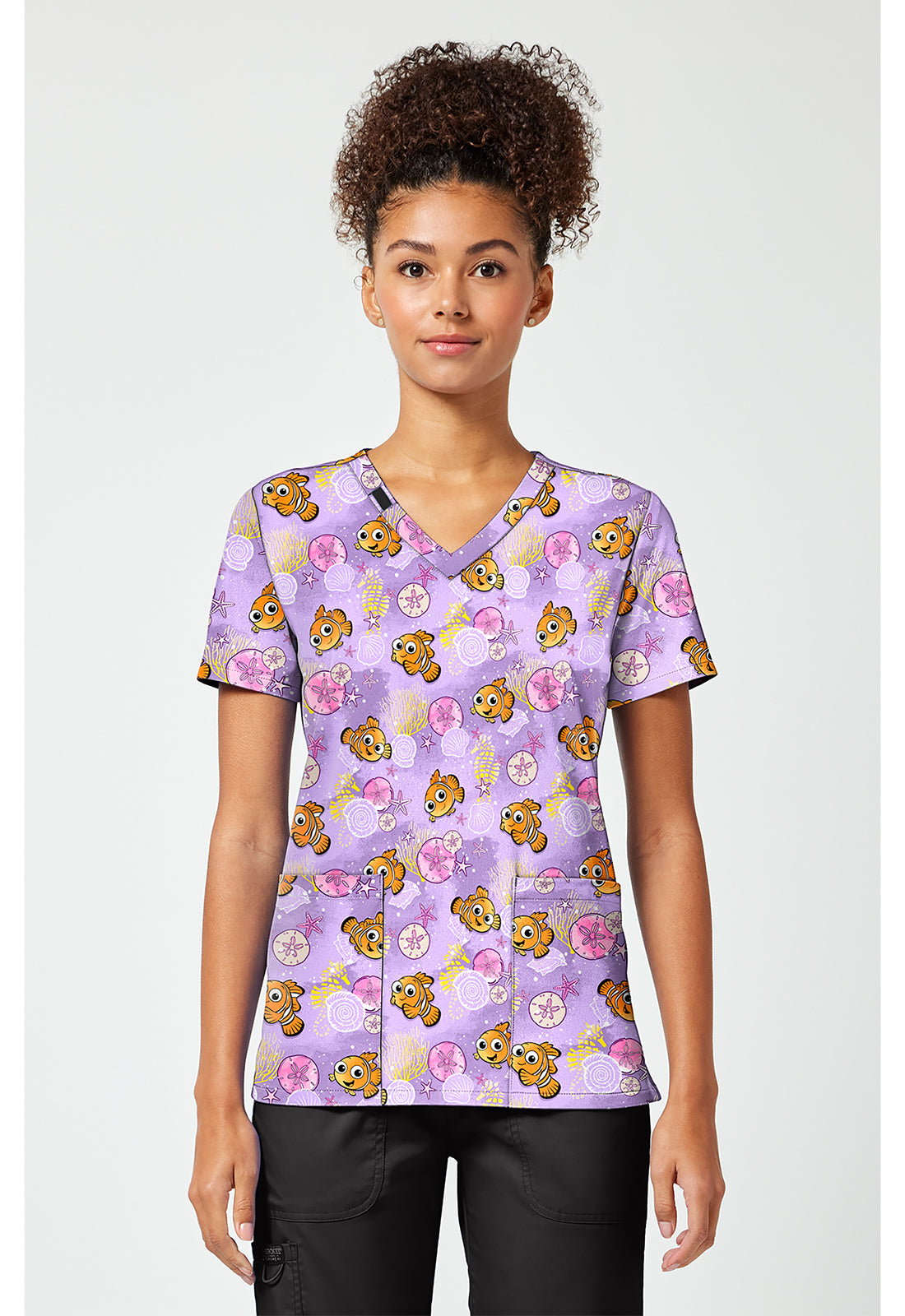 Print V-Neck Top TF796