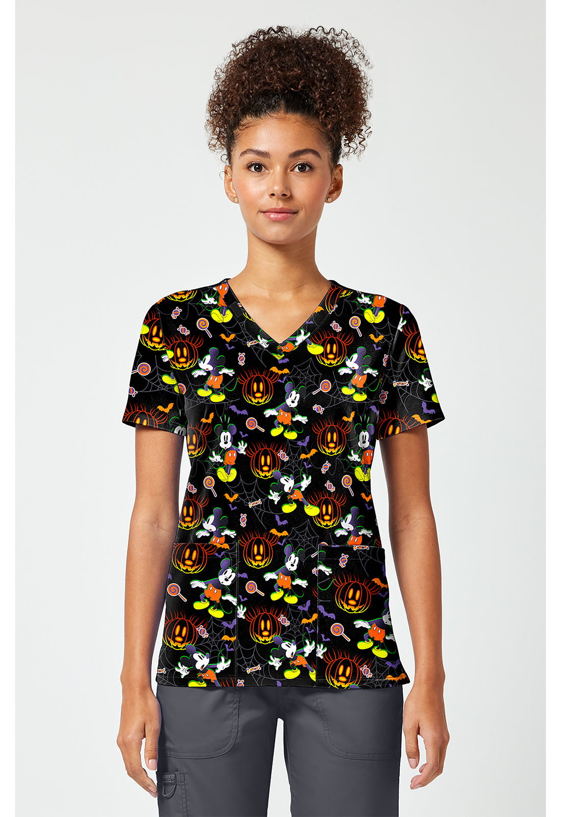 Print V-Neck Top TF796