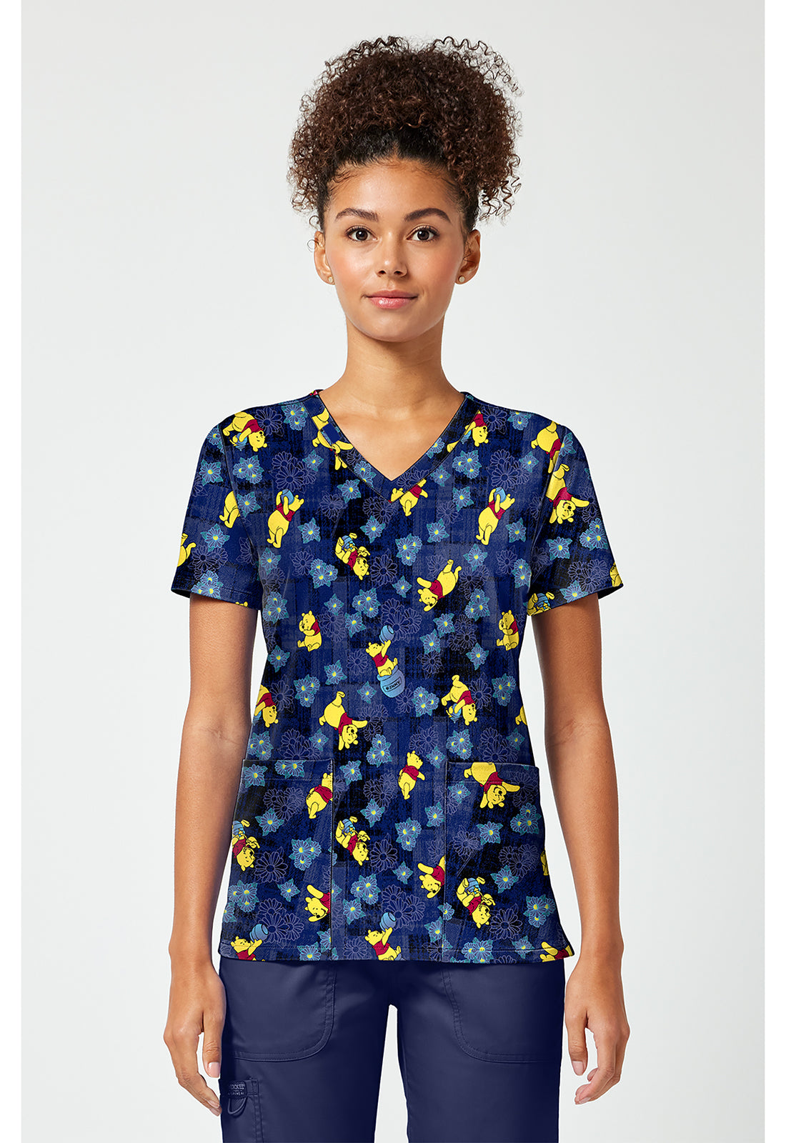 Print V-Neck Top TF796